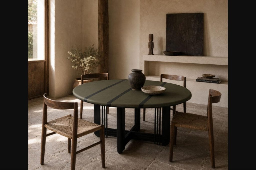 Giorgetti ronde eettafel Umberto Asnago, Ophalen, Gebruikt, Rond, Vijf personen of meer