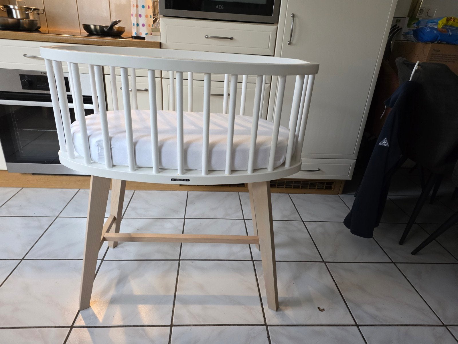 Te koop kidsmill wieg lars, Kinderen en Baby's, Babywiegjes en Ledikanten, Ophalen, Zo goed als nieuw, Wieg