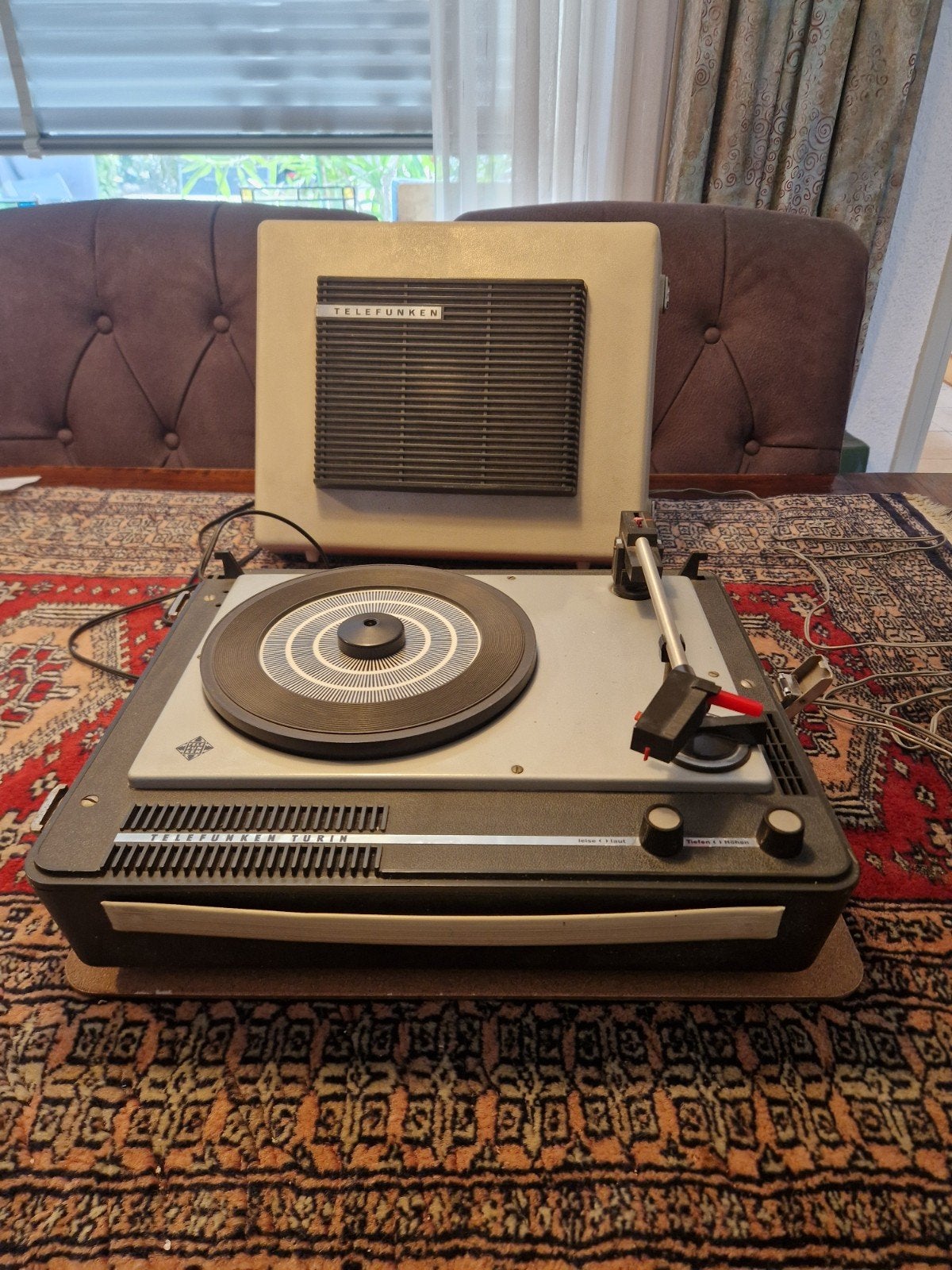 Vintage platenspeler telefunken Turin in goede staat orde, Ophalen of Verzenden, Overige merken