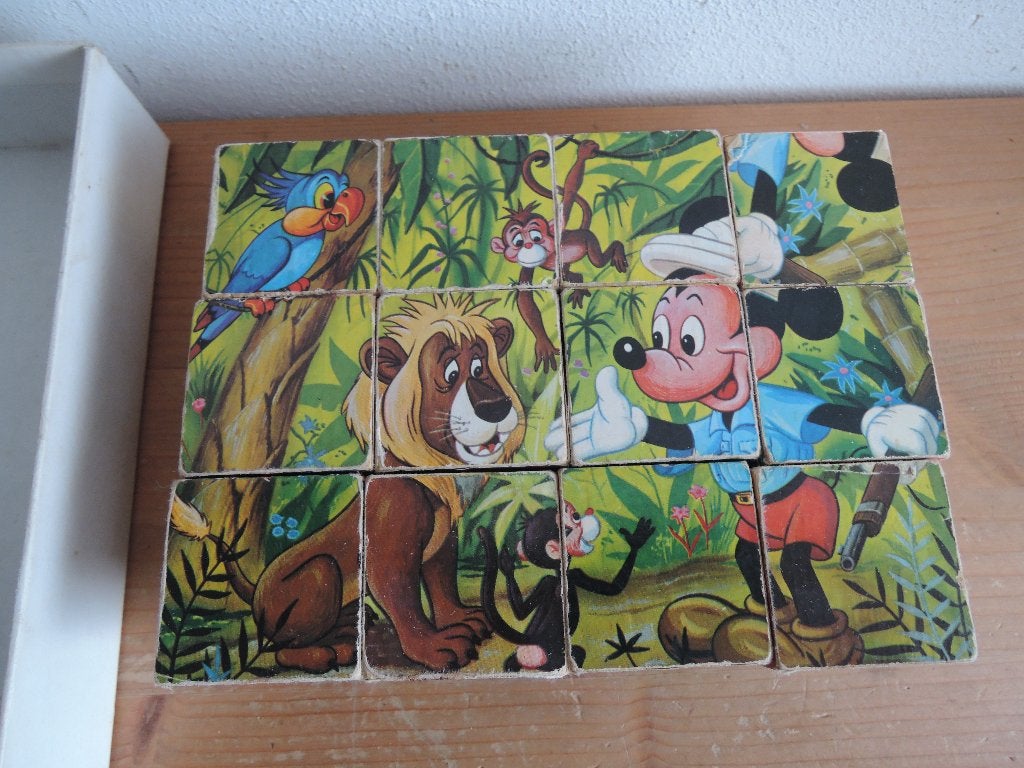 Disney blokkenpuzzel, Ophalen of Verzenden, Overige figuren, Gebruikt, Overige typen