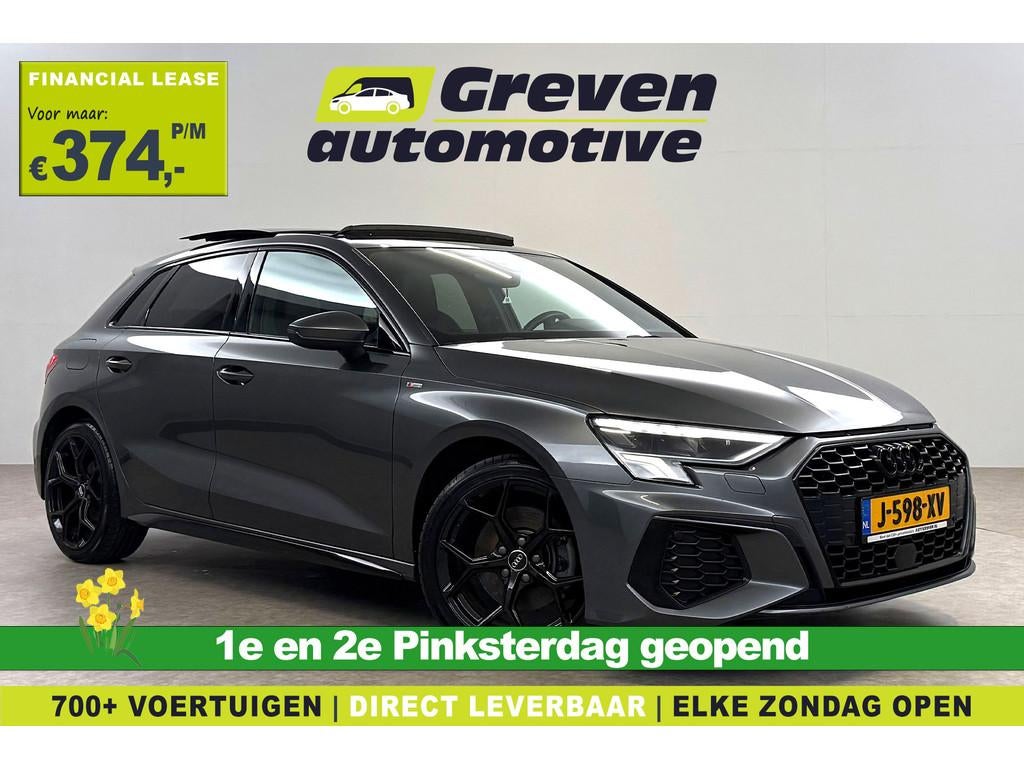 Audi A3 S-line Black optic | Pano | Virtual | Carplay | Crui, Auto's, Gebruikt, Euro 6, Parkeersensor, Origineel Nederlands