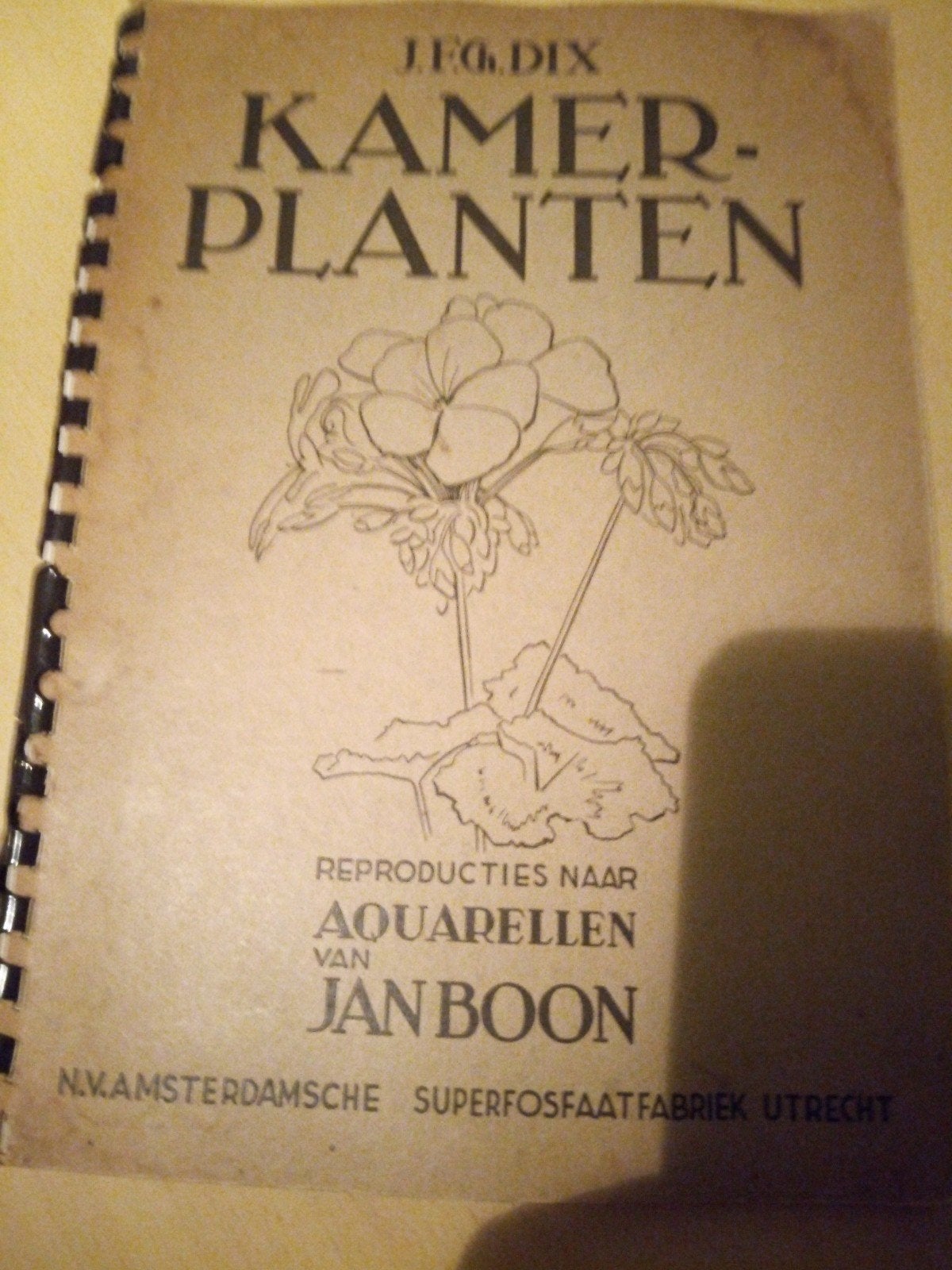 J.E.G. Dix - Kamerplanten (reproducties Jan Boon), Boeken, Verzenden, Gelezen, J.E.G. Dix, Jan Boon, Kamerplanten