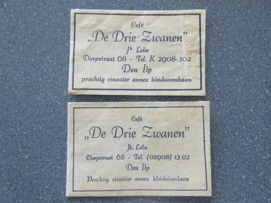 2 x Den Ilp, café De Drie Zwanen, Verzenden, Nederland