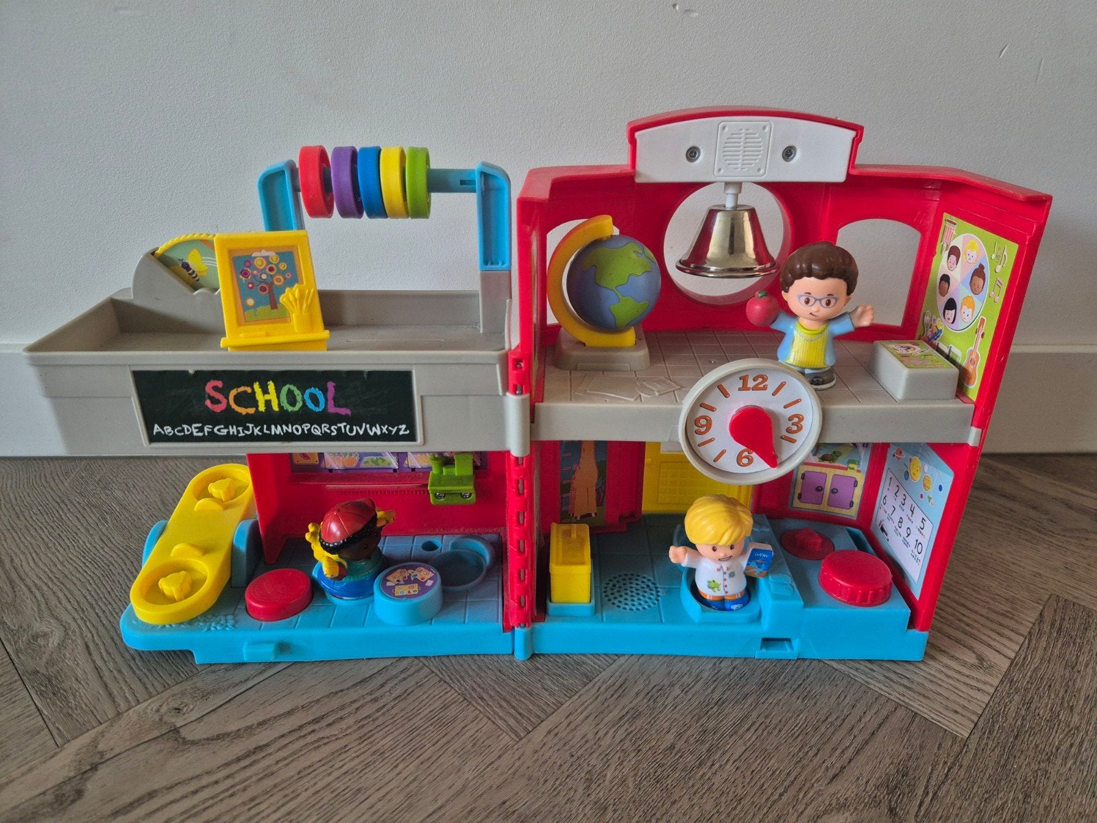 Fisher-Price Little People School, Ophalen, Zo goed als nieuw, Speelset, Met geluid