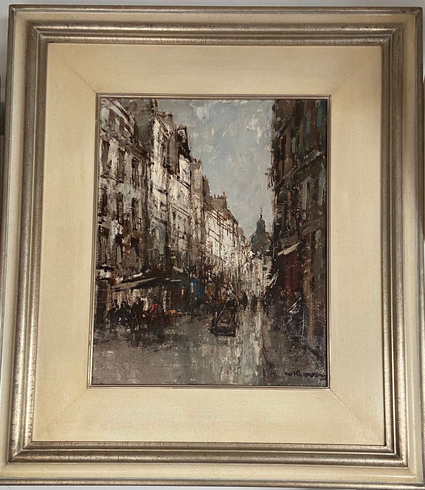 Jan Korthals Parijs stadsgezicht gesigneerd., Ophalen