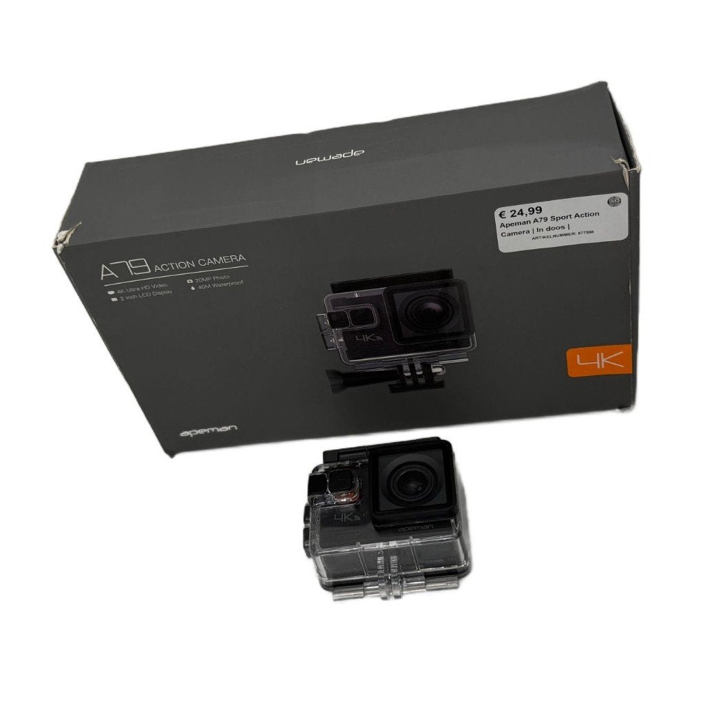 Apeman A79 Sport Action Camera | In doos |, Overige merken, Dordrecht@usedproducts.nl, Toulonselaan 72, Ophalen of Verzenden