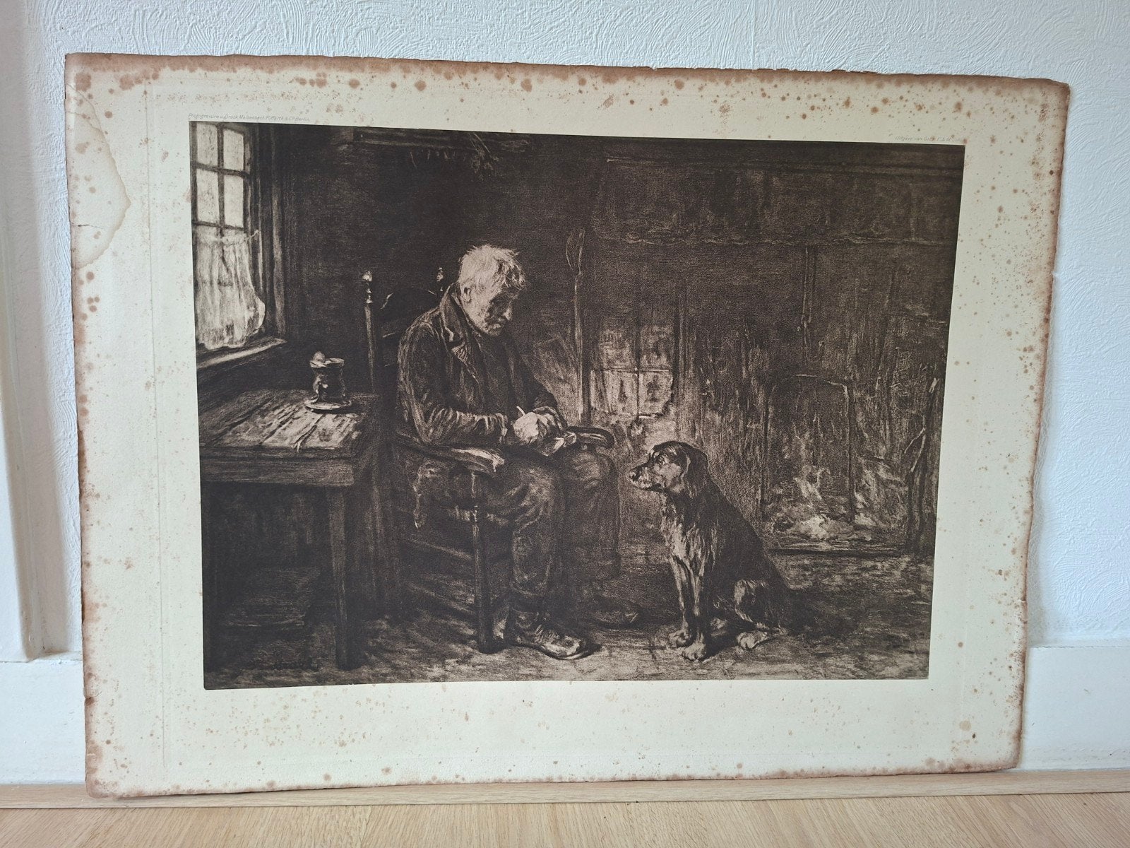 Fotolitho van Jozef Israëls, Antiek en Kunst, Ophalen of Verzenden
