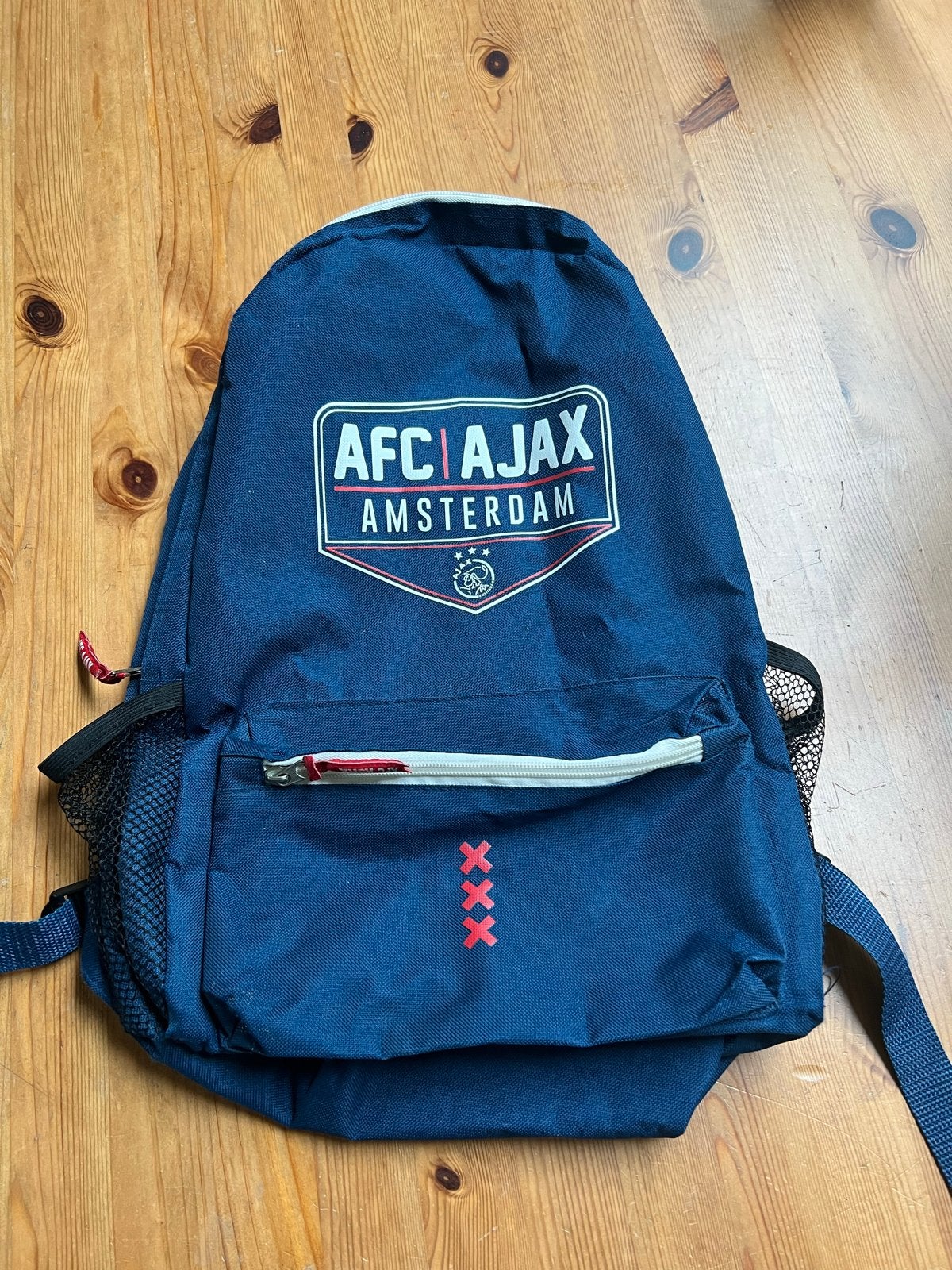 AFC Ajax rugzak - Blauw met logo, Ophalen of Verzenden, Zo goed als nieuw, 25 tot 40 cm, Overige merken