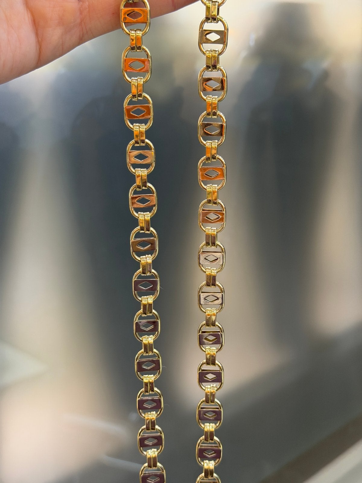 14KT Goud - 42.7 Gram - Ketting -PLATTE MAGNUM- Herenketting, Sieraden, Tassen en Uiterlijk, Ophalen, Nieuw, Goud