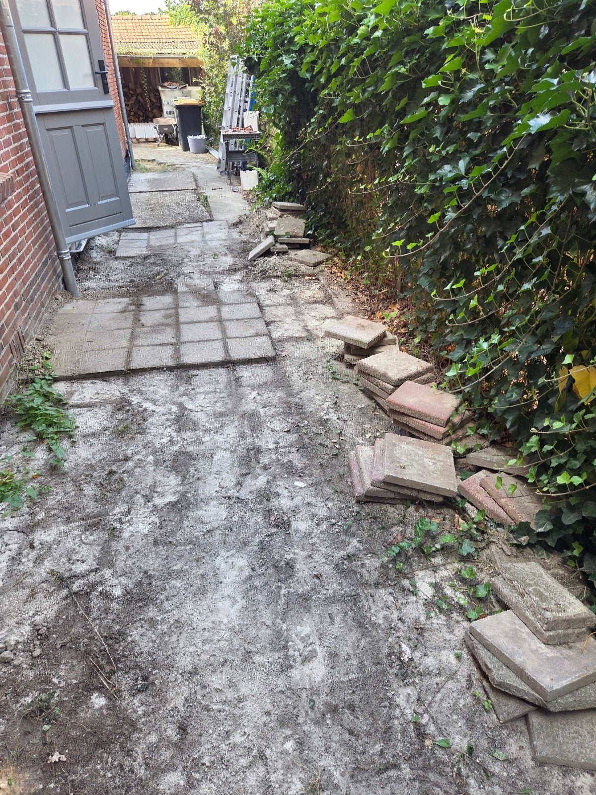 30x30 tegels, Ophalen, Gebruikt, Beton, Terrastegels