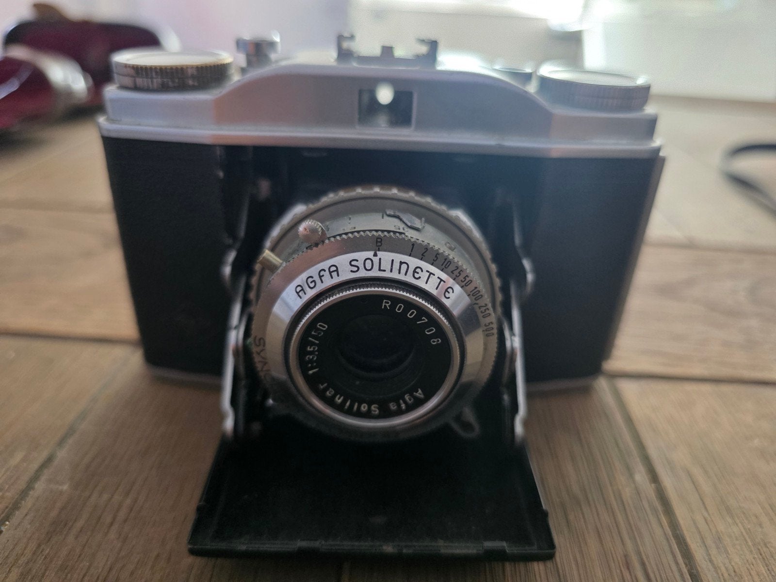 Agfa Solinette vintage camera collectorsitem, Audio, Tv en Foto, Fotocamera's Analoog, Ophalen of Verzenden, Compact, Overige Merken