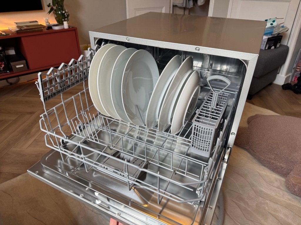 Compacte vaatwasser - Siemens SK26E822EU, Witgoed en Apparatuur, Vaatwasmachines, Ophalen, Minder dan 85 cm, Minder dan 10 liter