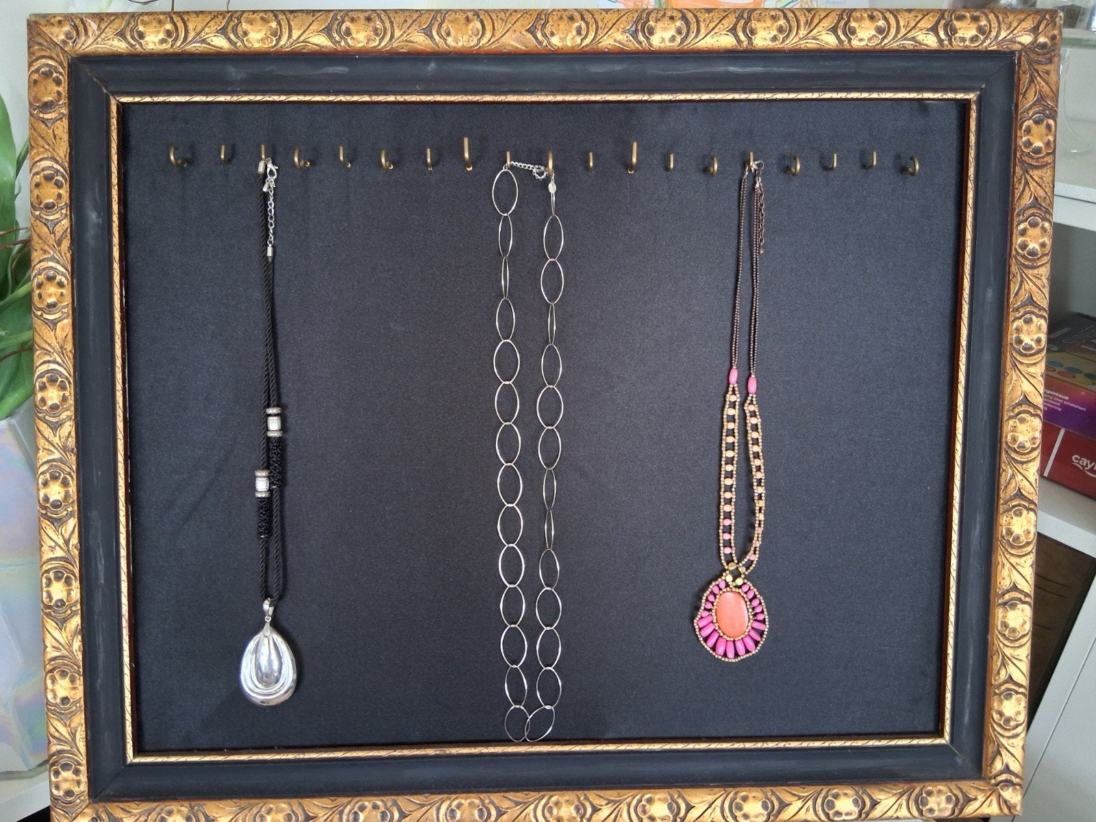 Ketting hangbord 75x62 met mooie oude lijst, Huis en Inrichting, Woonaccessoires | Lijsten, Gebruikt, Ophalen of Verzenden, 75 cm of meer
