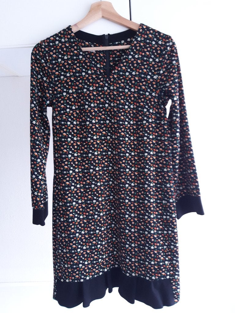 Vanilia dames jurk met bloenen mt.34 te koop, Overige kleuren, Vanilia, Ophalen of Verzenden, Zo goed als nieuw