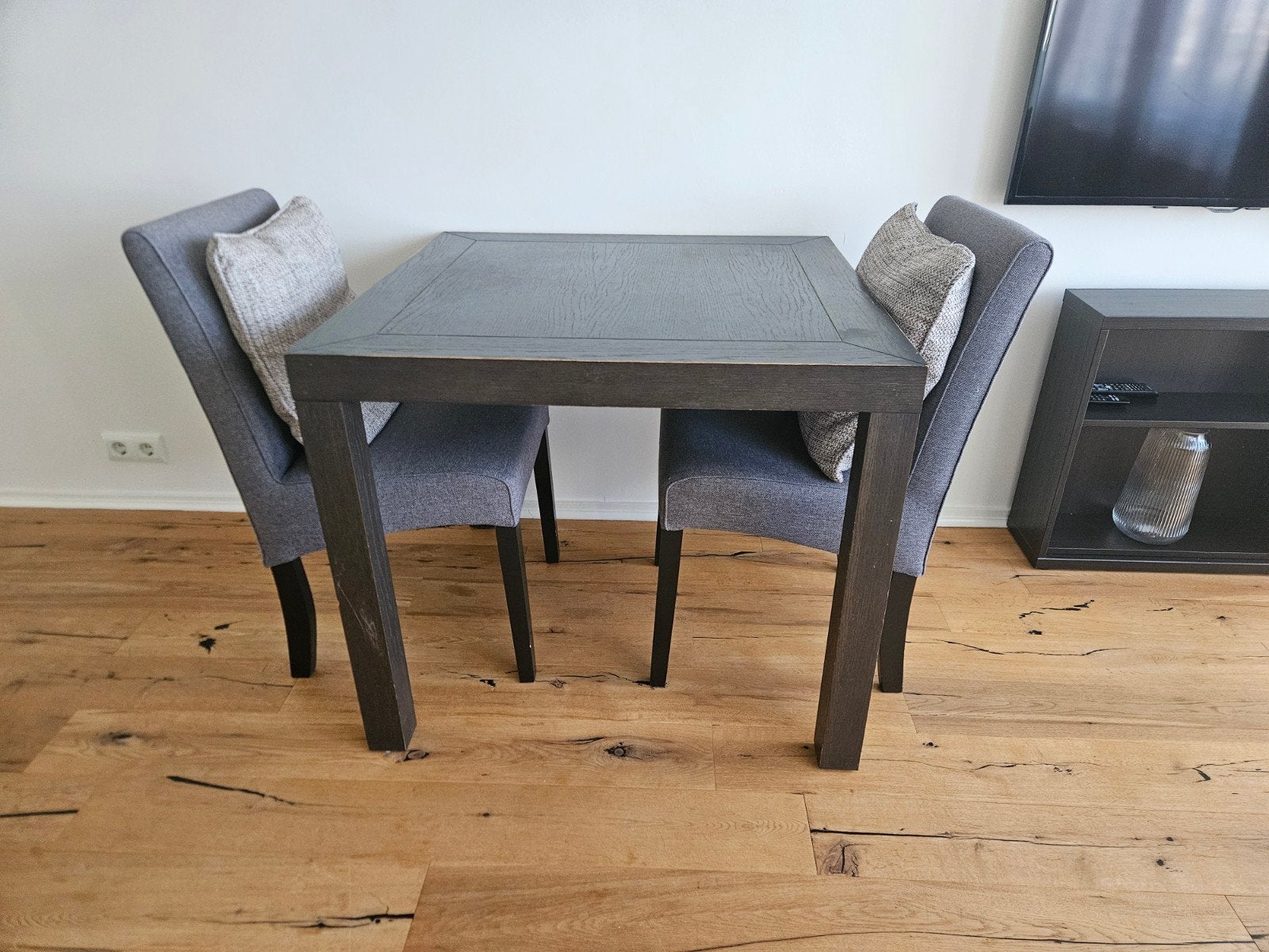 Compacte eettafel met 2 stoelen, Huis en Inrichting, Ophalen, Gebruikt