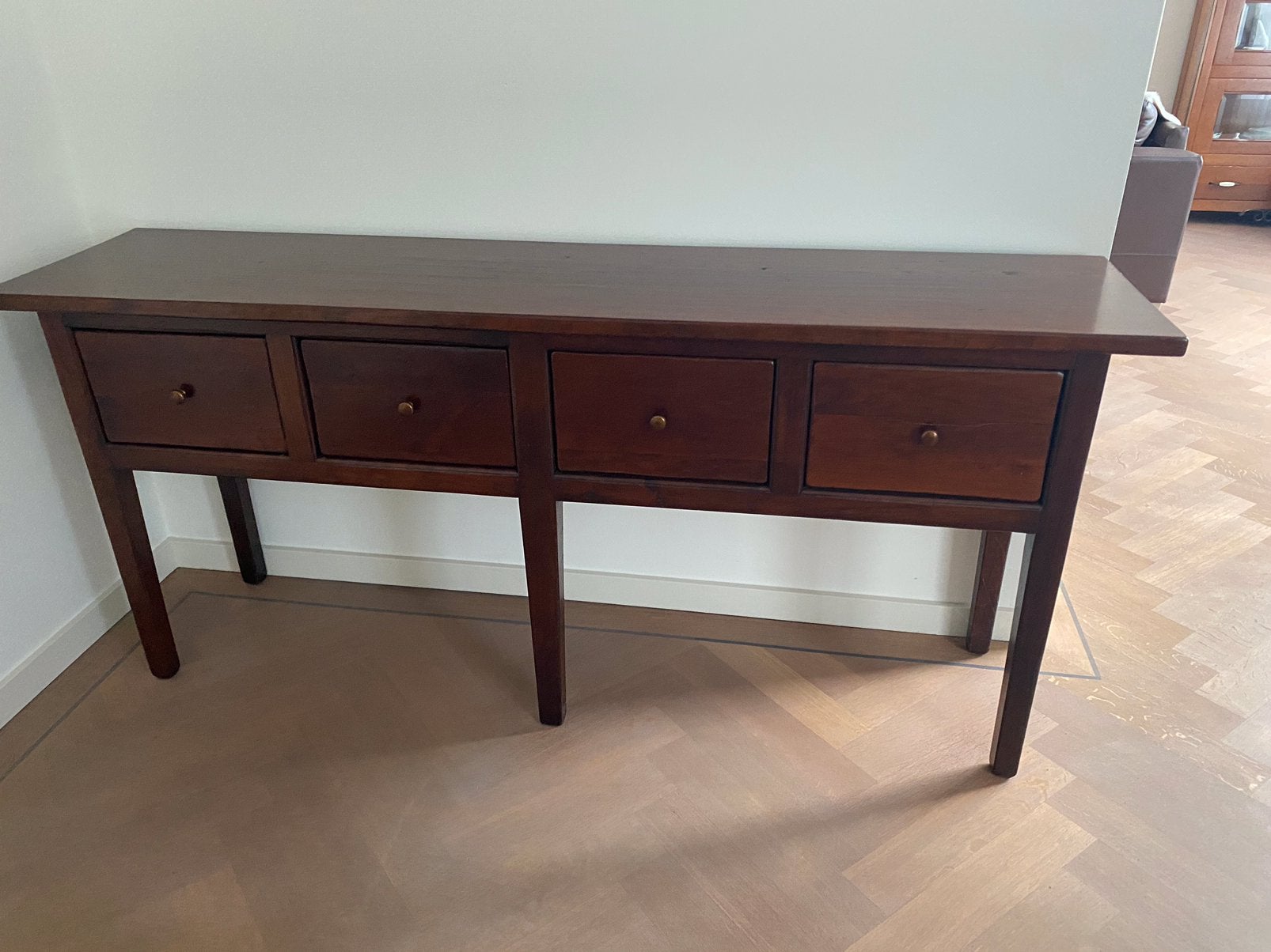 Side table kersenhout, Huis en Inrichting, Ophalen of Verzenden, Zo goed als nieuw, Kersenhout, 25 tot 50 cm