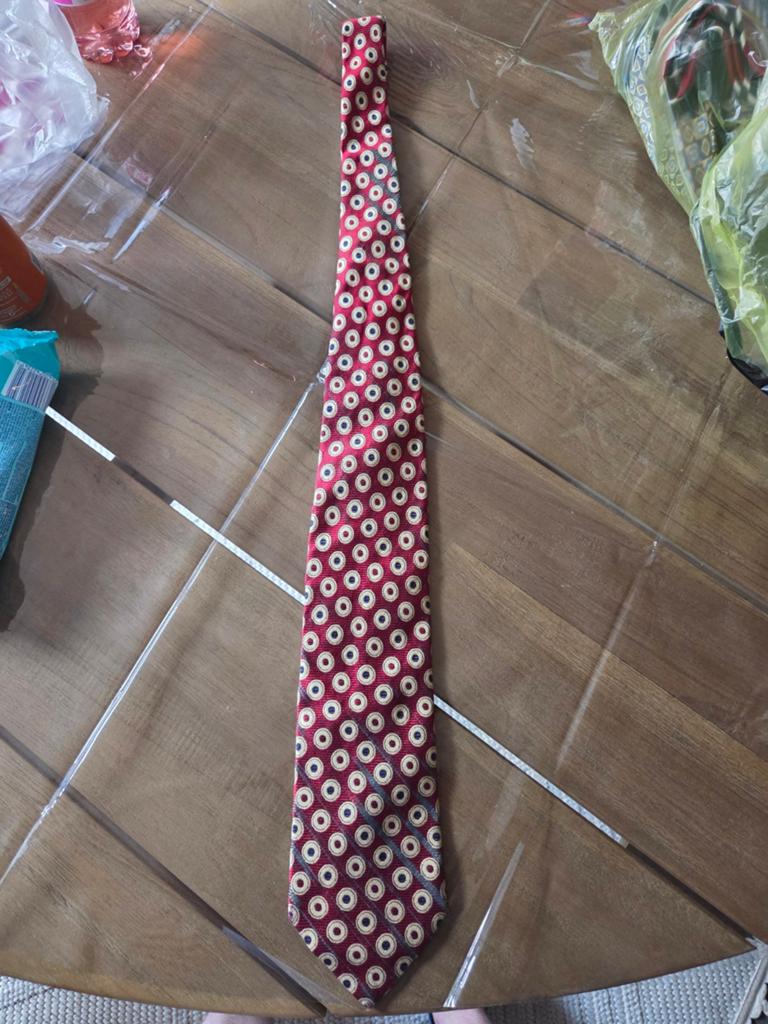 Corneliani zijden stropdas met patroon, Corneliani, Ophalen of Verzenden, Zo goed als nieuw, Met patroon