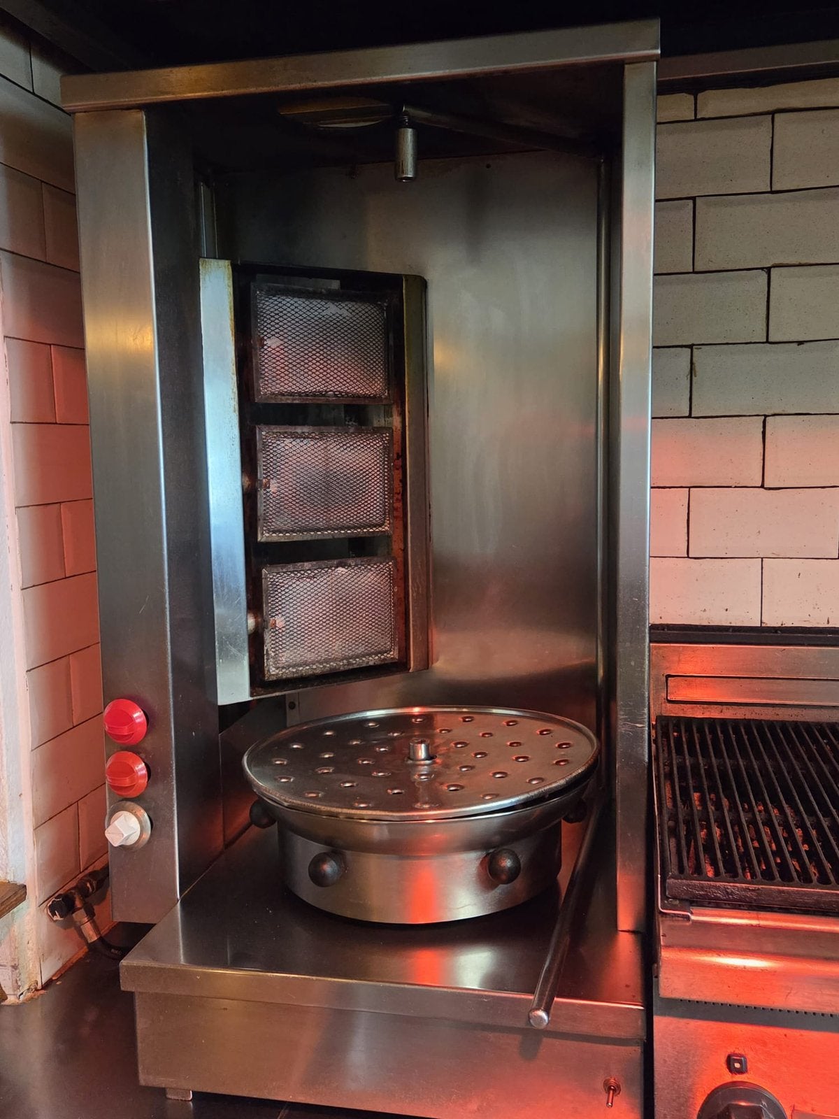 Donergrill met 3 branders, Ophalen, Gebruikt