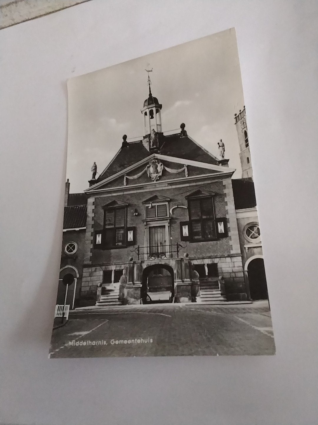 Middelharnis Gemeentehuis - Oude Ansichtkaart, Ophalen of Verzenden, 1920 tot 1940, Ongelopen, Zuid-Holland