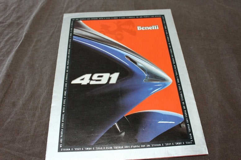 Benelli 491 1998 scooter verkoop folder, Ophalen of Verzenden, Nieuw