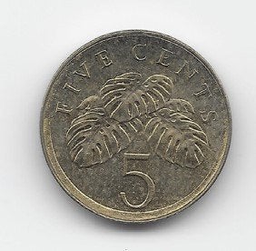 Singapore 5 cents 1990 KM# 50, Postzegels en Munten, Munten | Azië, Verzenden, Zuidoost-Azië, Losse munt