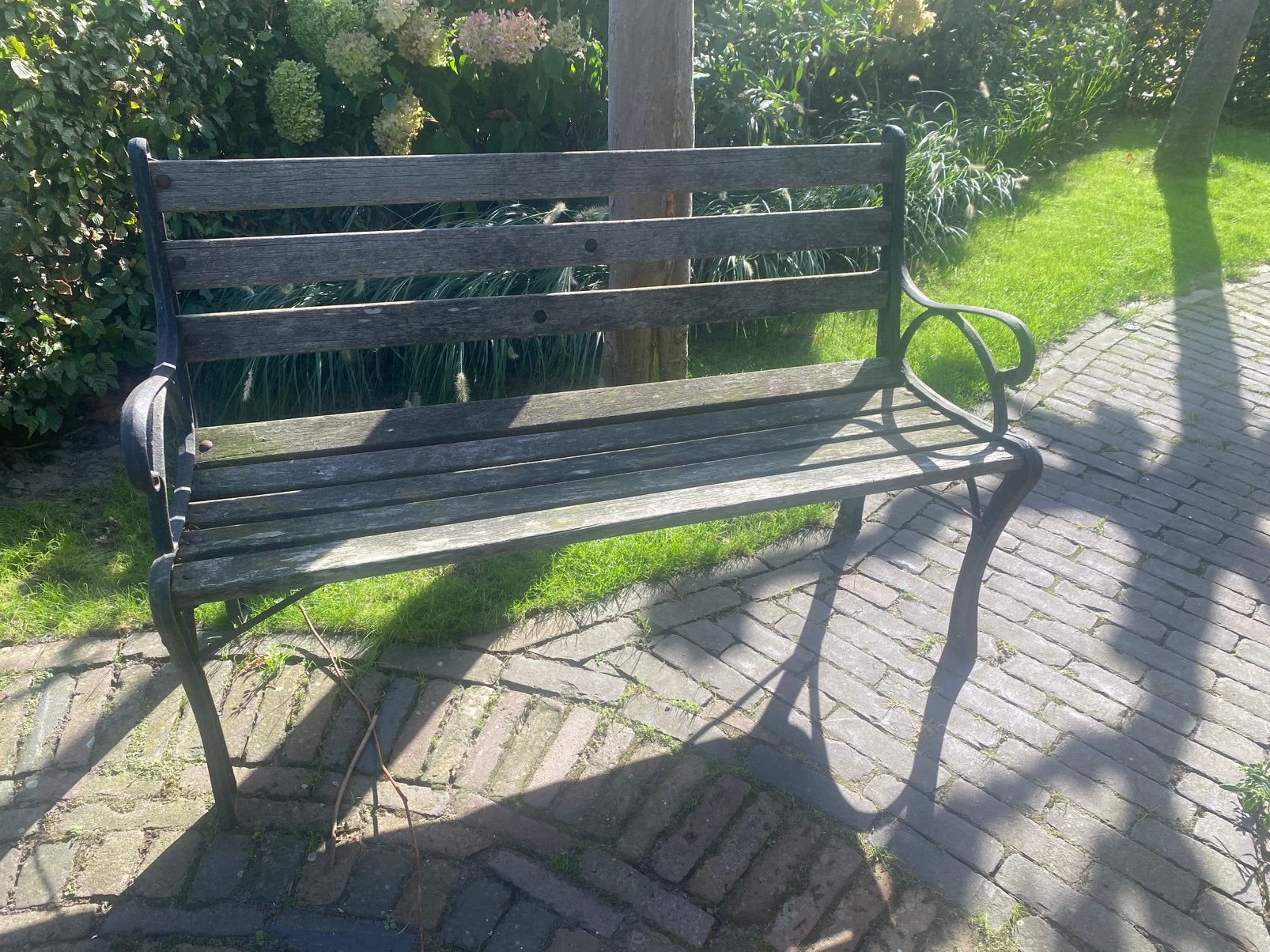 Tuinbank gietijzer, Ophalen of Verzenden, Gebruikt, Metaal