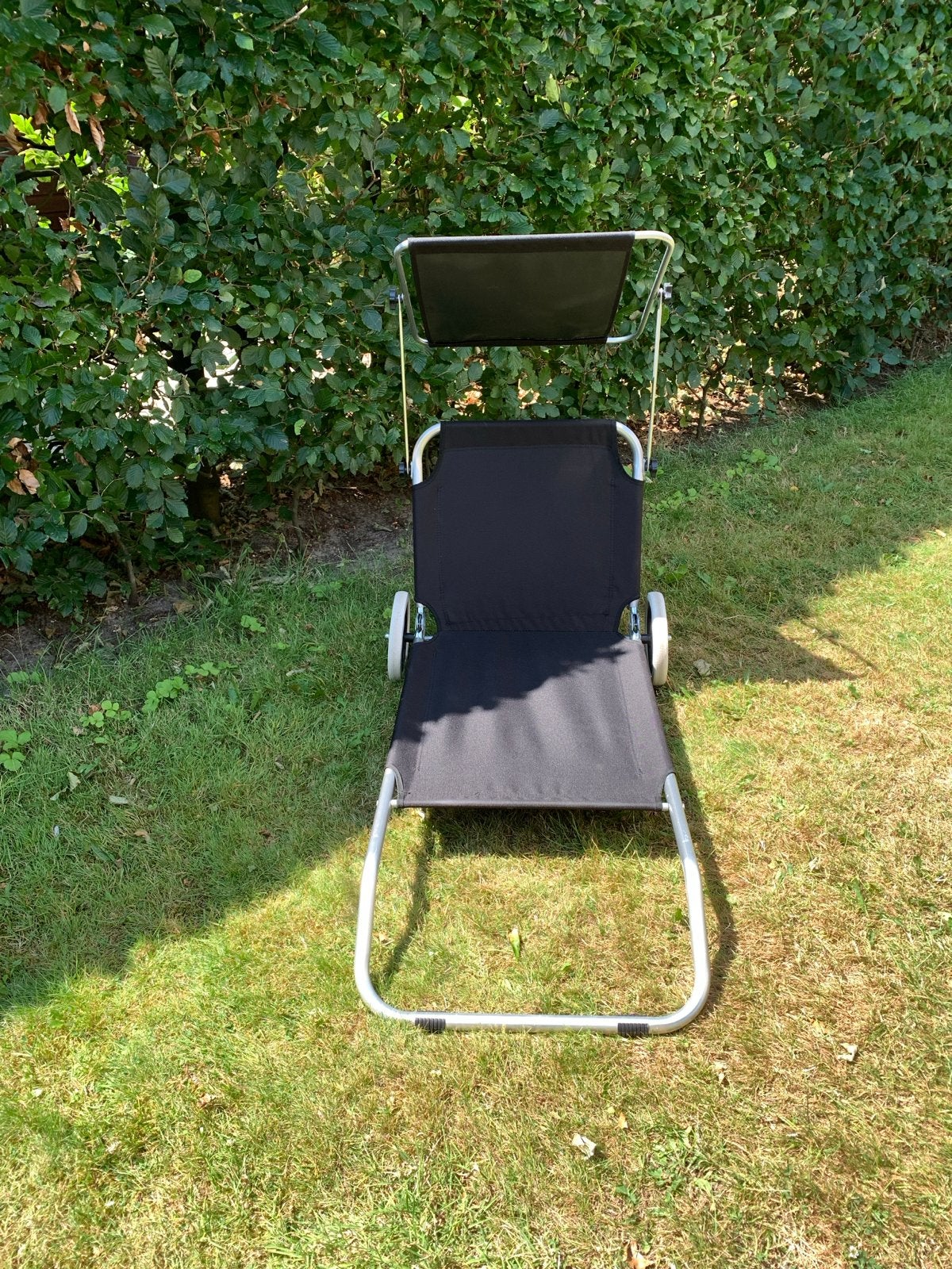 Z.g.an. Strandstoel/strandkar op wielen, Tuin en Terras, Ligbedden, Ophalen, Gebruikt, Aluminium, Verstelbaar