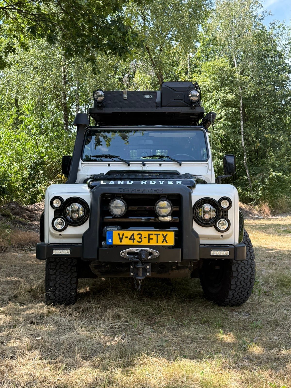 Land Rover Defender 90 Td4 Fire& Ice, 2010, Auto's, Land Rover, Zwart, 4 cilinders, Leder en Stof