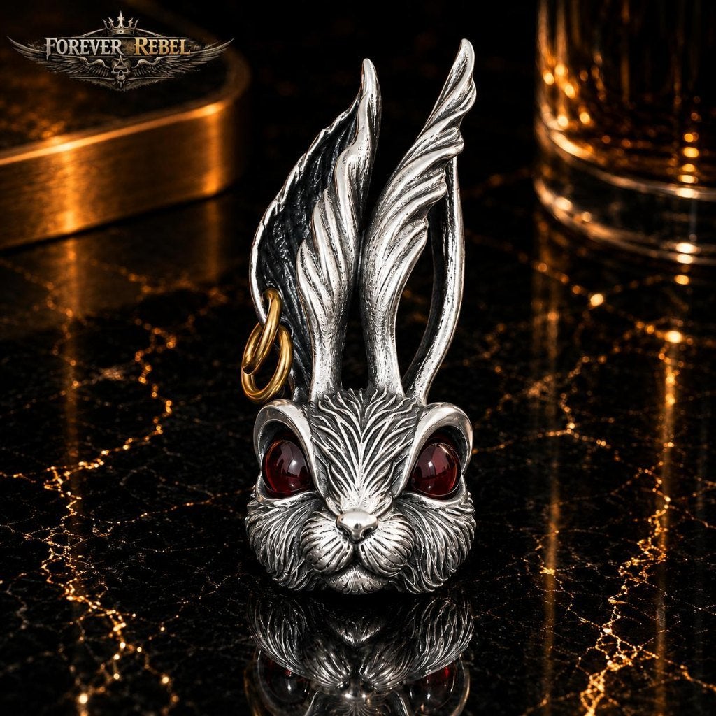 The Wicked Hare - 925 Zilver, Sieraden, Tassen en Uiterlijk, Foreverrebelmail@pm.me, Verzenden, Zilver, Zilver