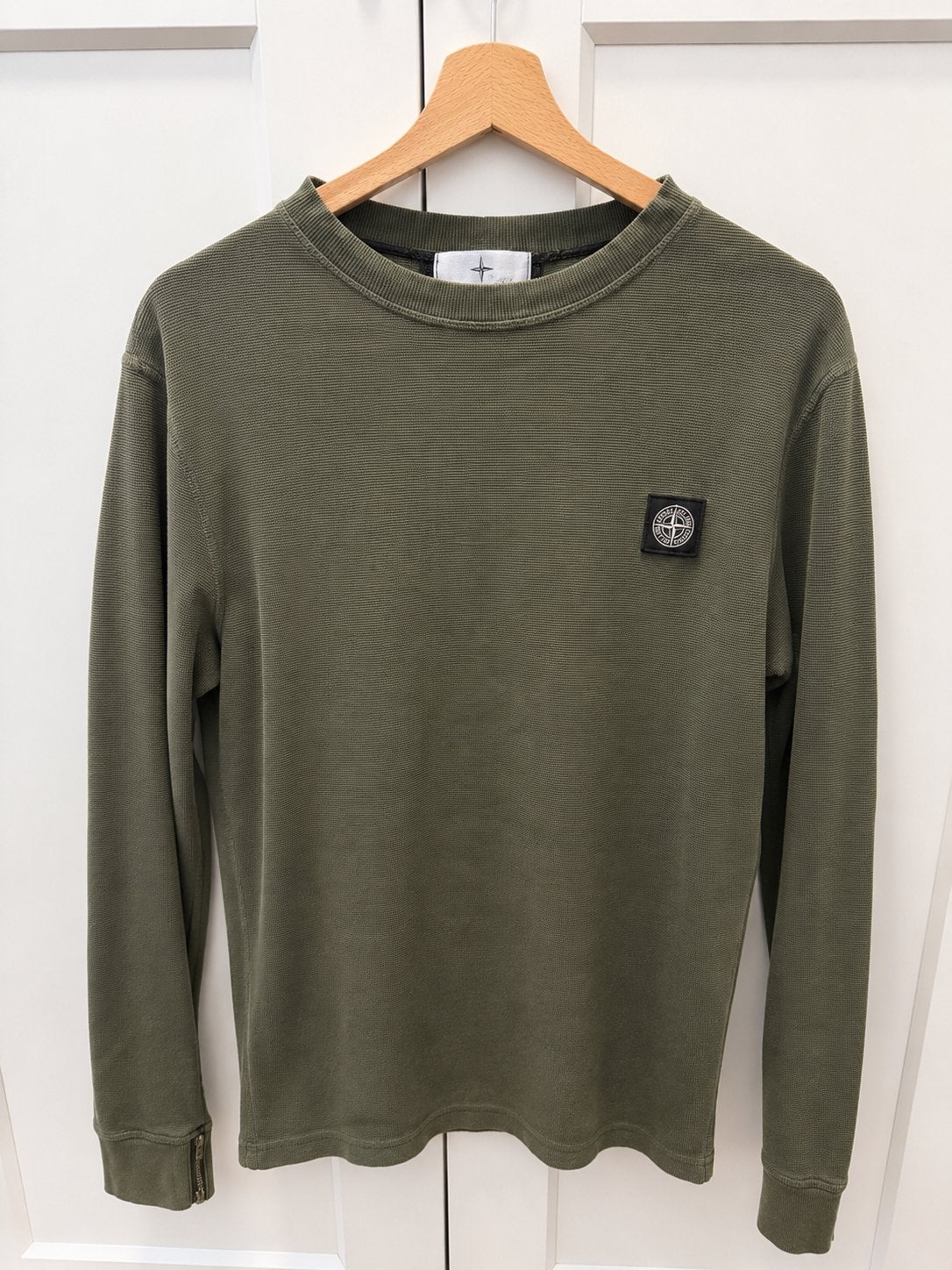 Stone Island Longsleeve trui Groen - Zo goed als nieuw, Ophalen of Verzenden, Zo goed als nieuw, Maat 48/50 (M), Groen