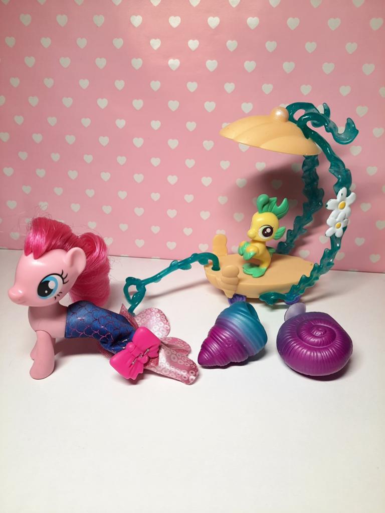 My Little Pony Pinkie Pie Land & Zee en Seapony Lily G4, Kinderen en Baby's, Ophalen of Verzenden, Zo goed als nieuw