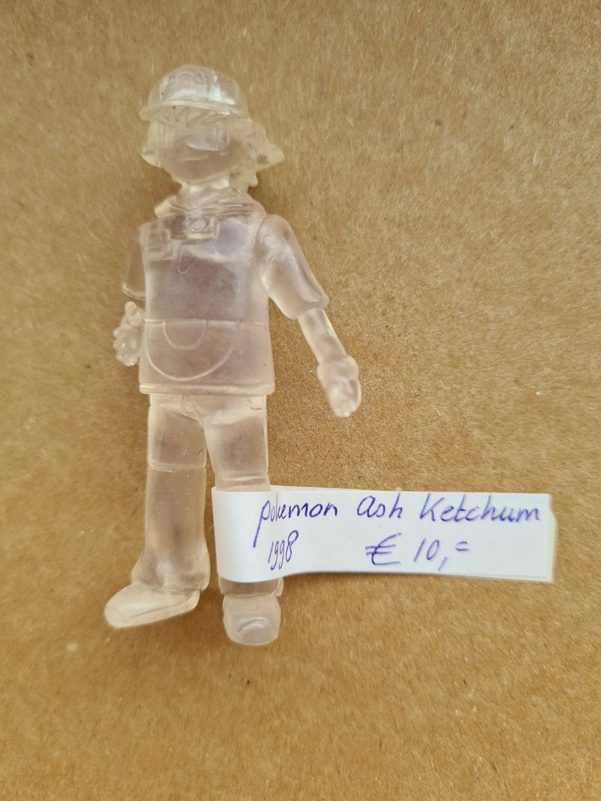 Pokemon ASH KETCHUM 1998 transparant RARE poppetje, Hobby en Vrije tijd, Verzamelkaartspellen | Pokémon, Gebruikt, Overige typen