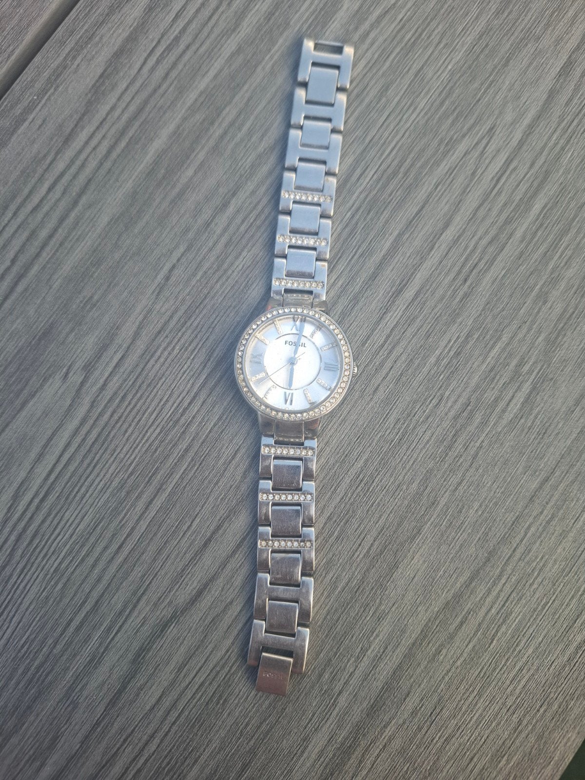 Horloge, Ophalen, Zo goed als nieuw, Staal, Fossil