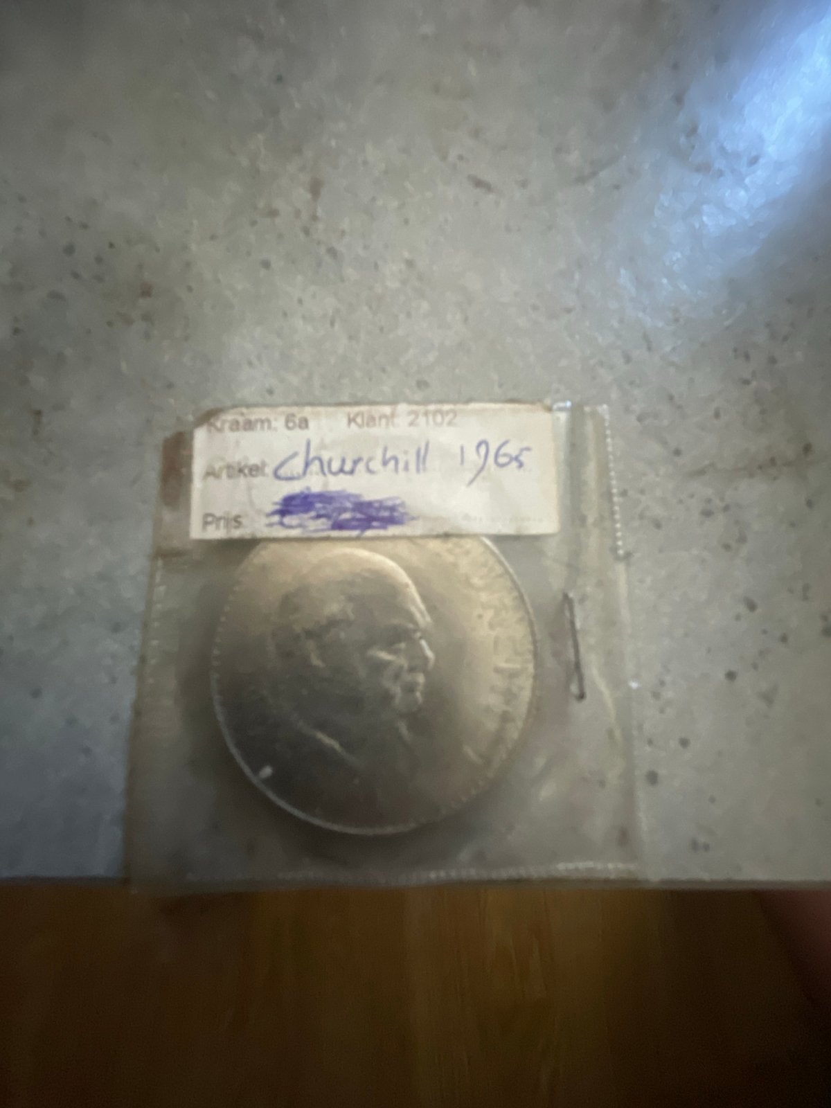 Zilveren Churchill Munt 1965, Ophalen of Verzenden, Losse munt, Zilver
