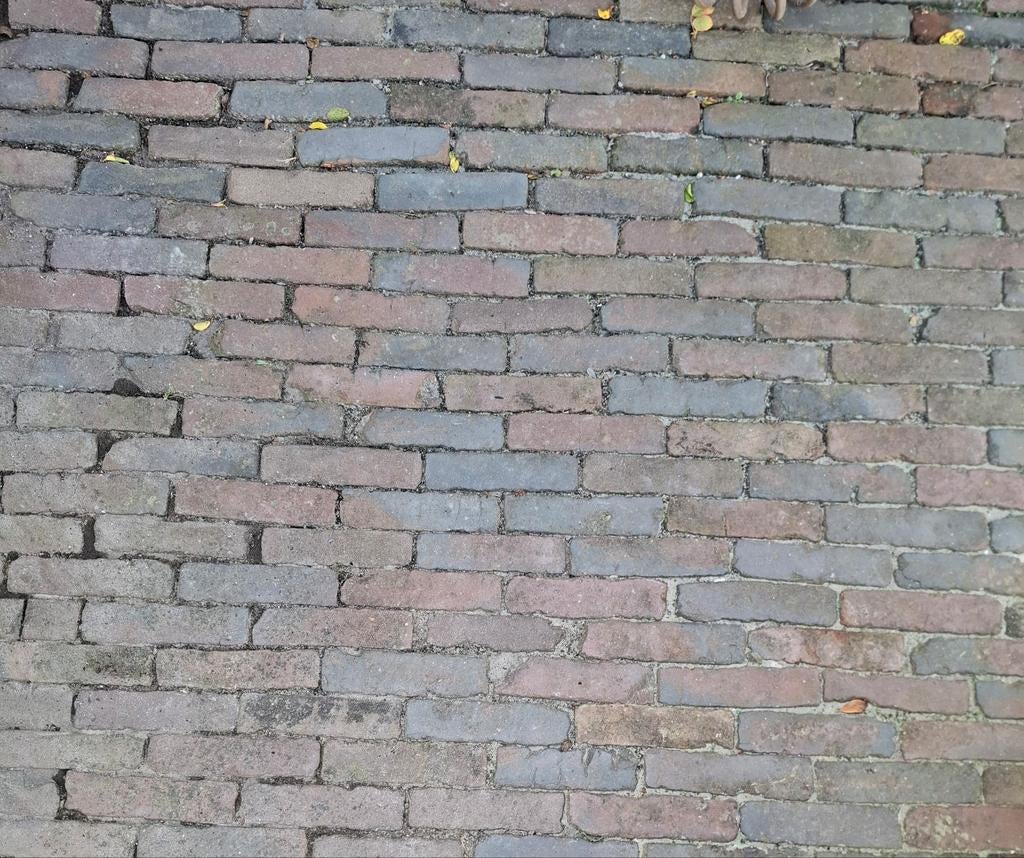 Oude gebakken waaltjes op pallets 22m2, Ophalen, Gebruikt, Keramiek, Klinkers