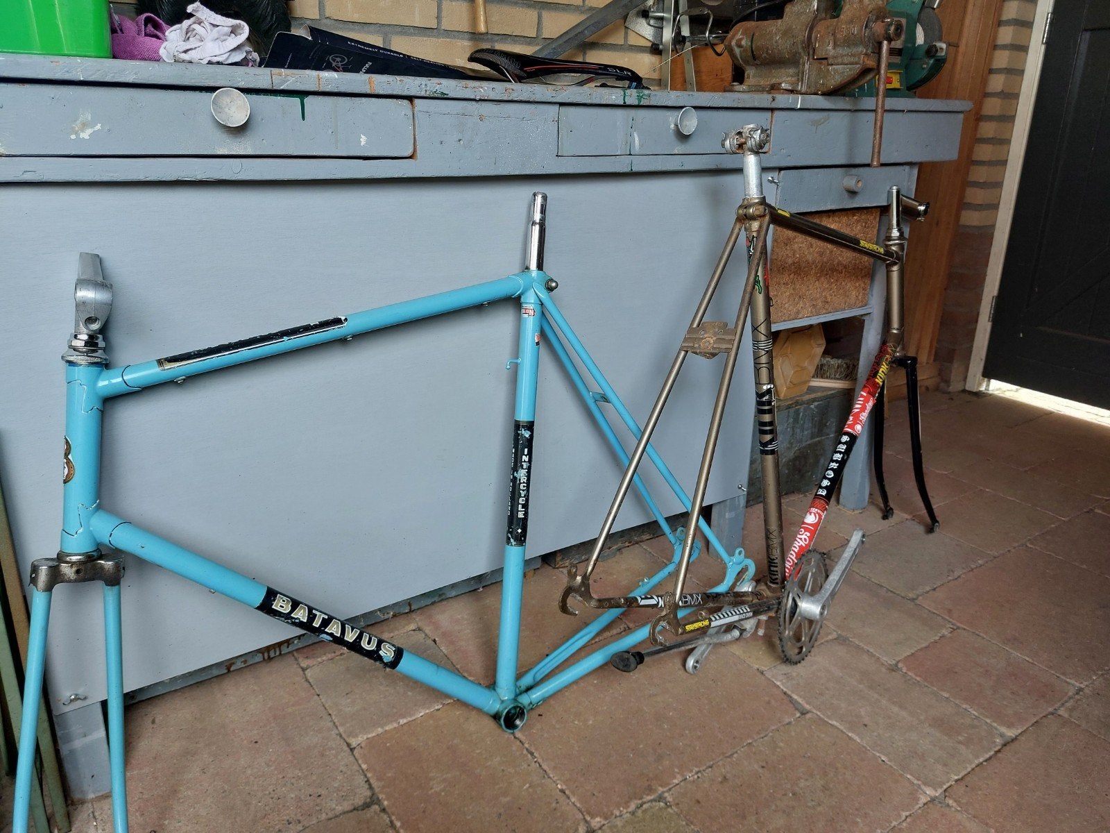 Vintage Batavus en Koga Miyata fietsframes, Ophalen, Frame, Staal, Batavus, Koga Miyata