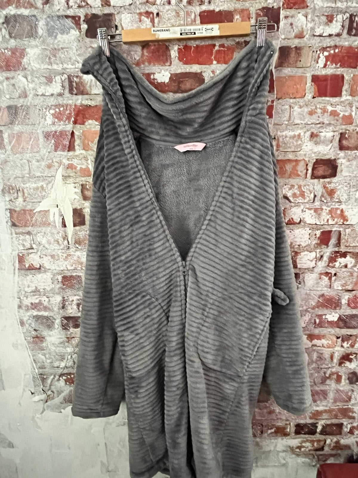 Hunkemöller badjas grijs XS/S, Kleding | Dames, Ophalen of Verzenden, Zo goed als nieuw, Maat 34 (XS) of kleiner
