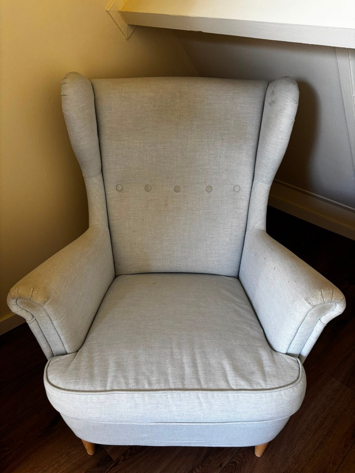 Strandmon fauteuil, Ophalen, Gebruikt, Stof, 75 tot 100 cm