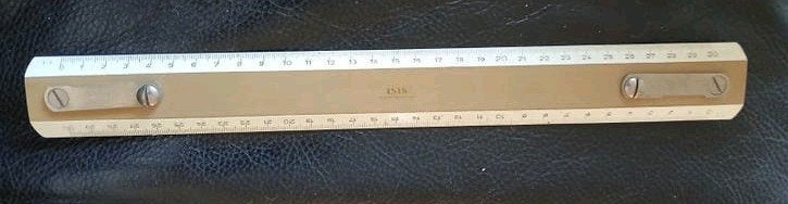 ISIS Tekenliniaal 30 cm - Vintage Tekenmachine Onderdeel, Ophalen of Verzenden