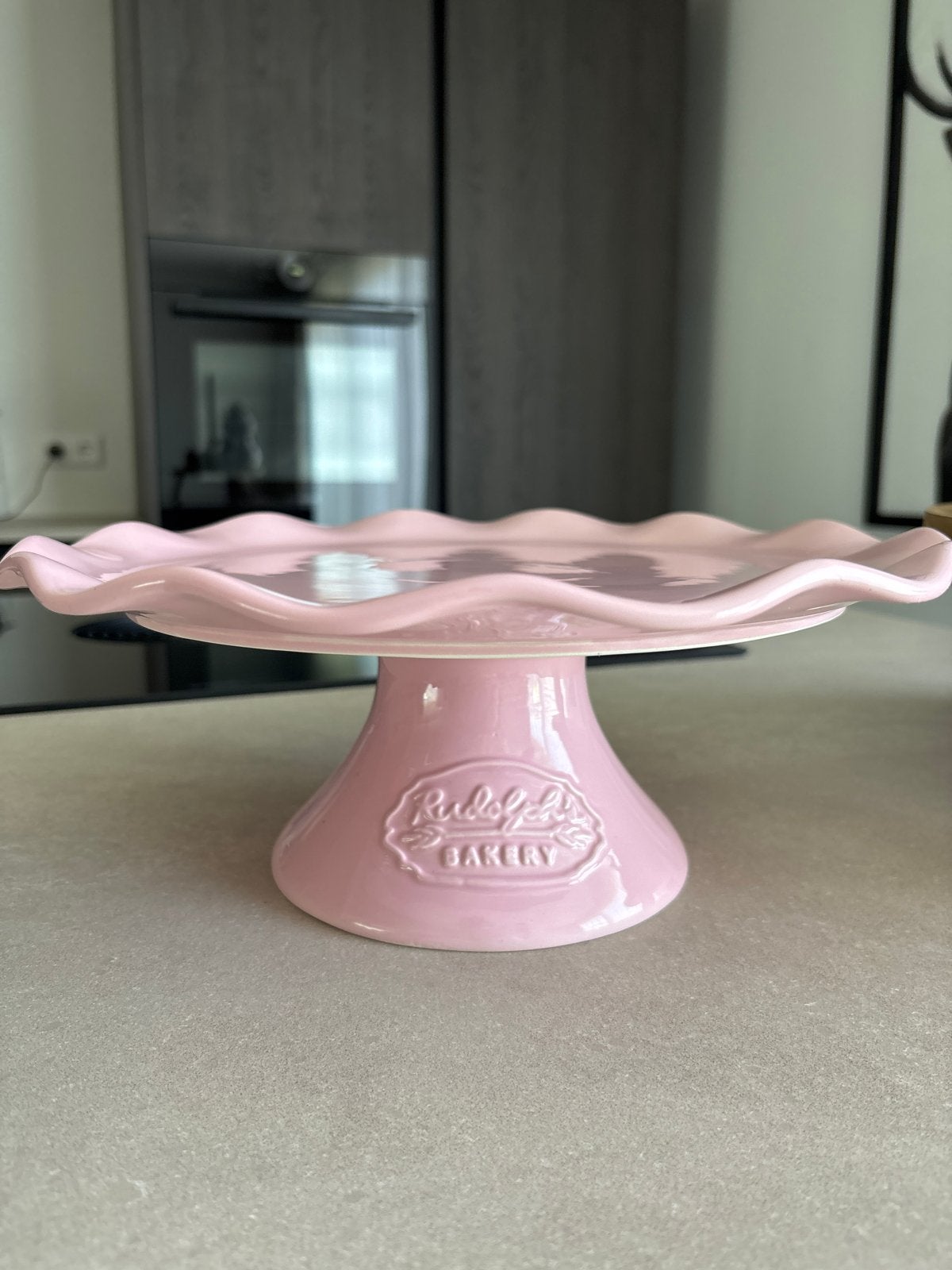 Rudolph's Bakery taartplateau - Roze, Ophalen, Overige typen, Zo goed als nieuw, Roze
