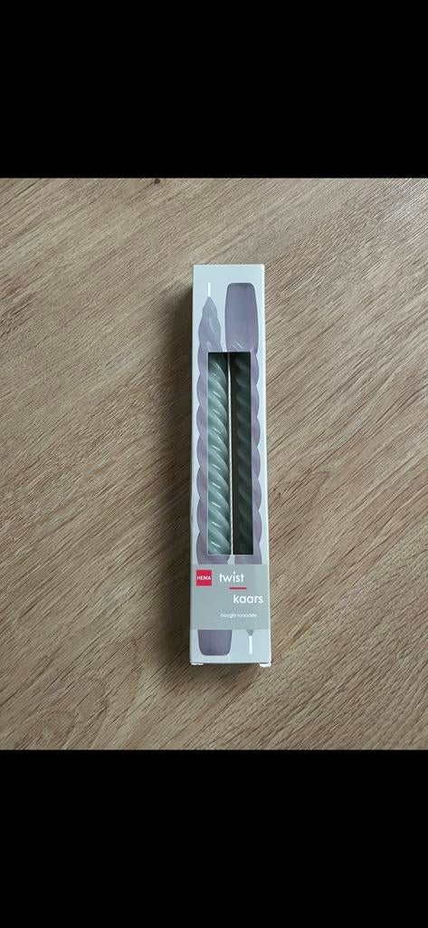 Hema Twist Kaarsen - Nieuw in verpakking, Overige materialen, Nieuw, Ophalen of Verzenden, Grijs