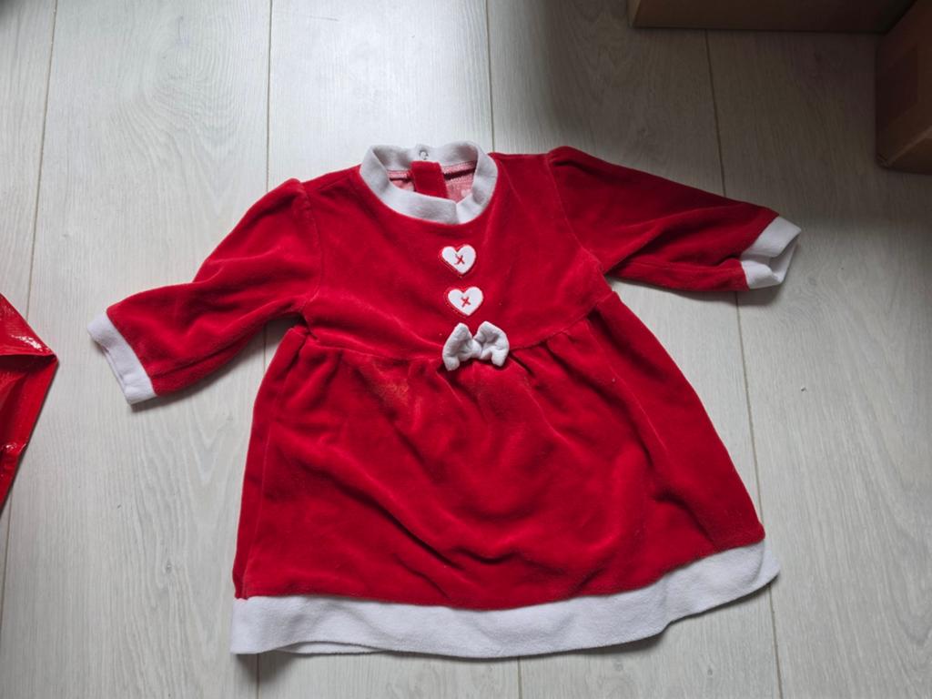 Kerst jurk 12 maanden, Ophalen of Verzenden, Zo goed als nieuw, Meisje
