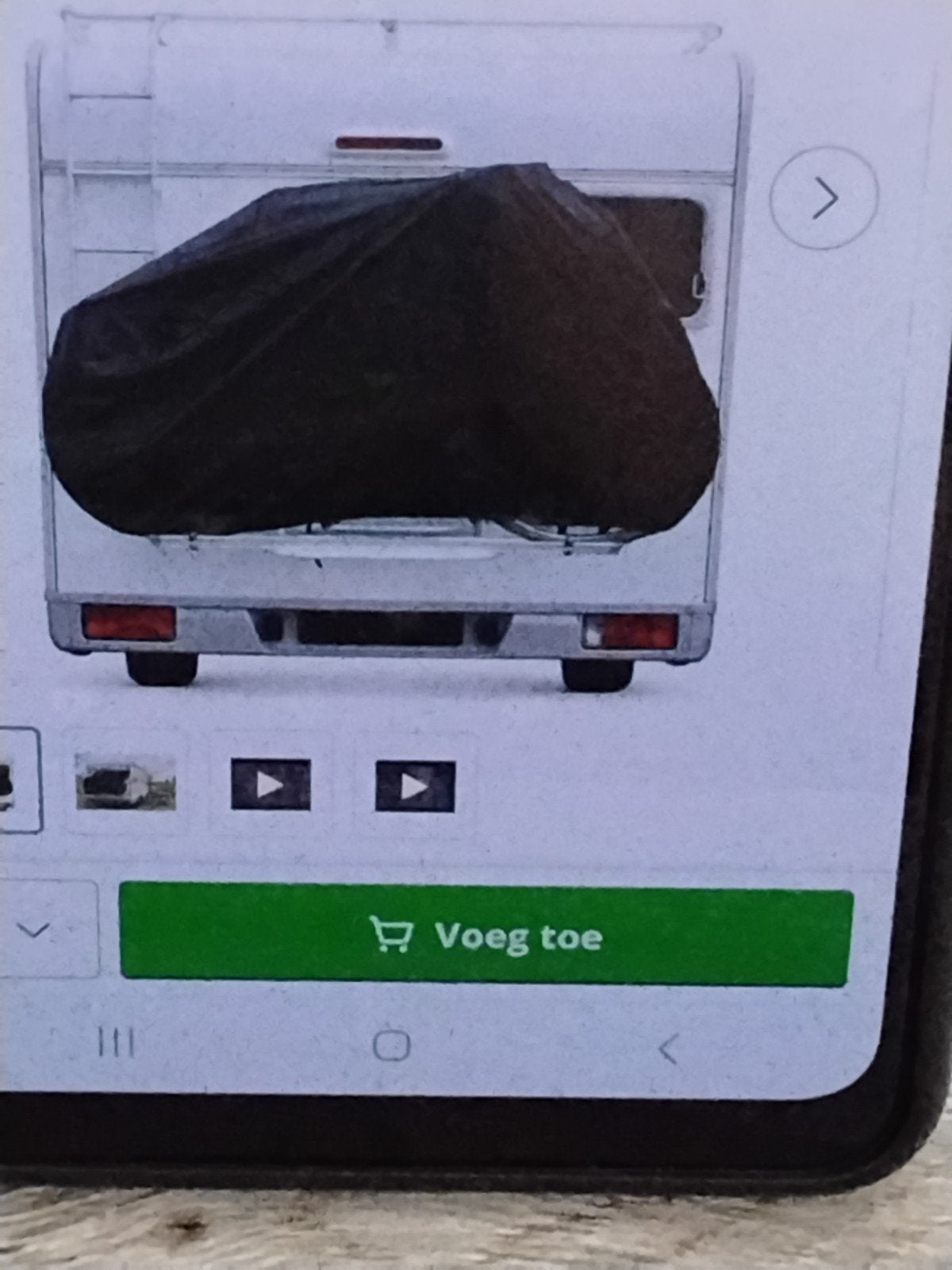 Fietsdrager hoes, Caravans en Kamperen, Caravan accessoires, Ophalen, Zo goed als nieuw