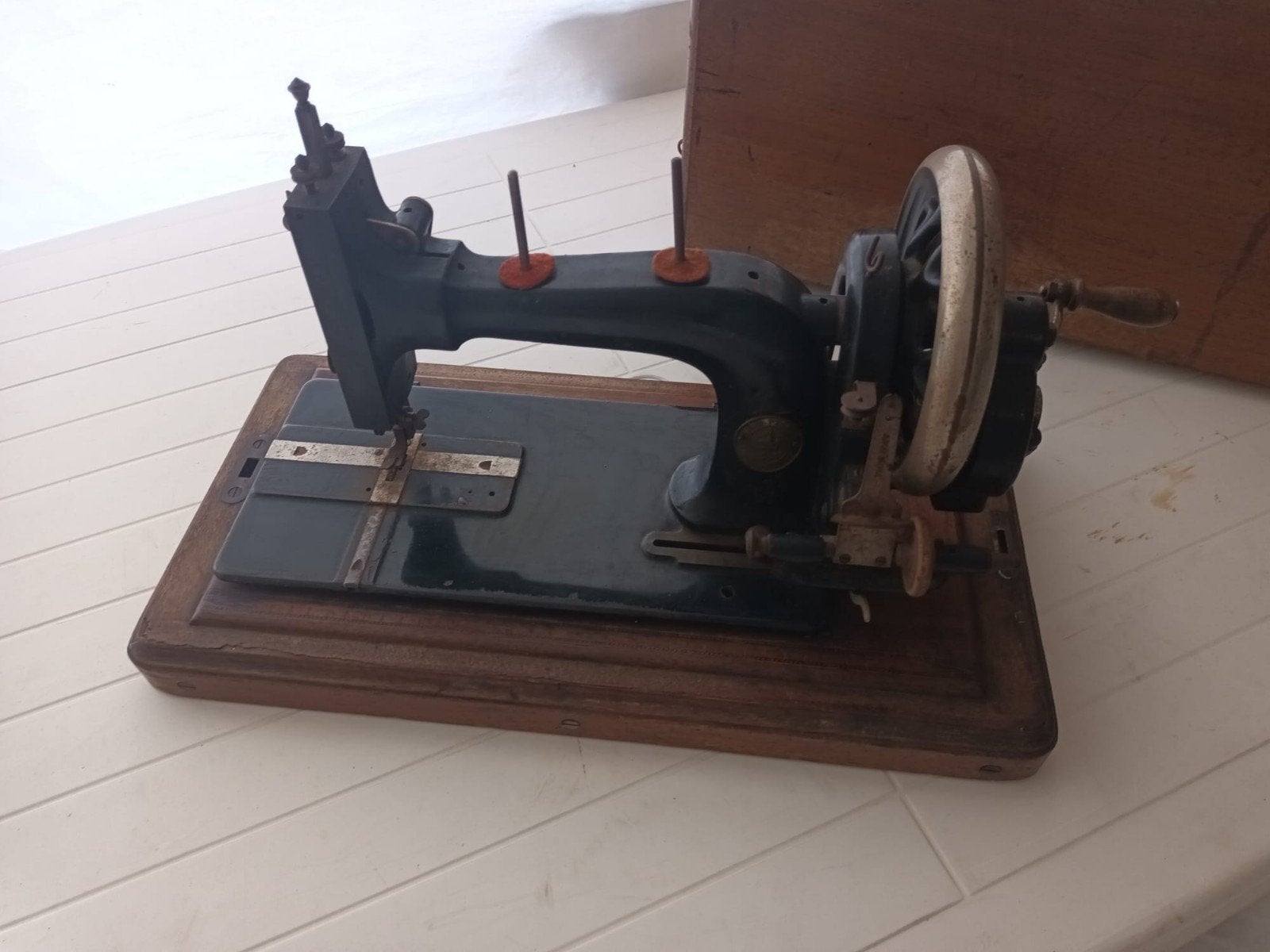 antieke naaimachine, Antiek en Kunst, Ophalen of Verzenden