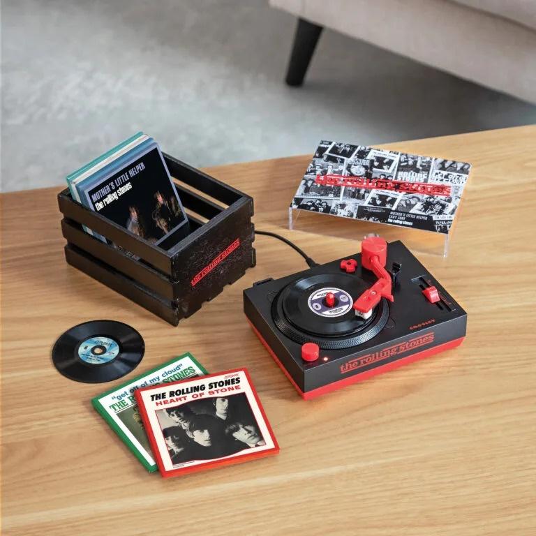 Rolling Stones mini-platenspeler (+ 3" singles), Overige merken, Nieuw, Pitch-regelaar, Ophalen of Verzenden