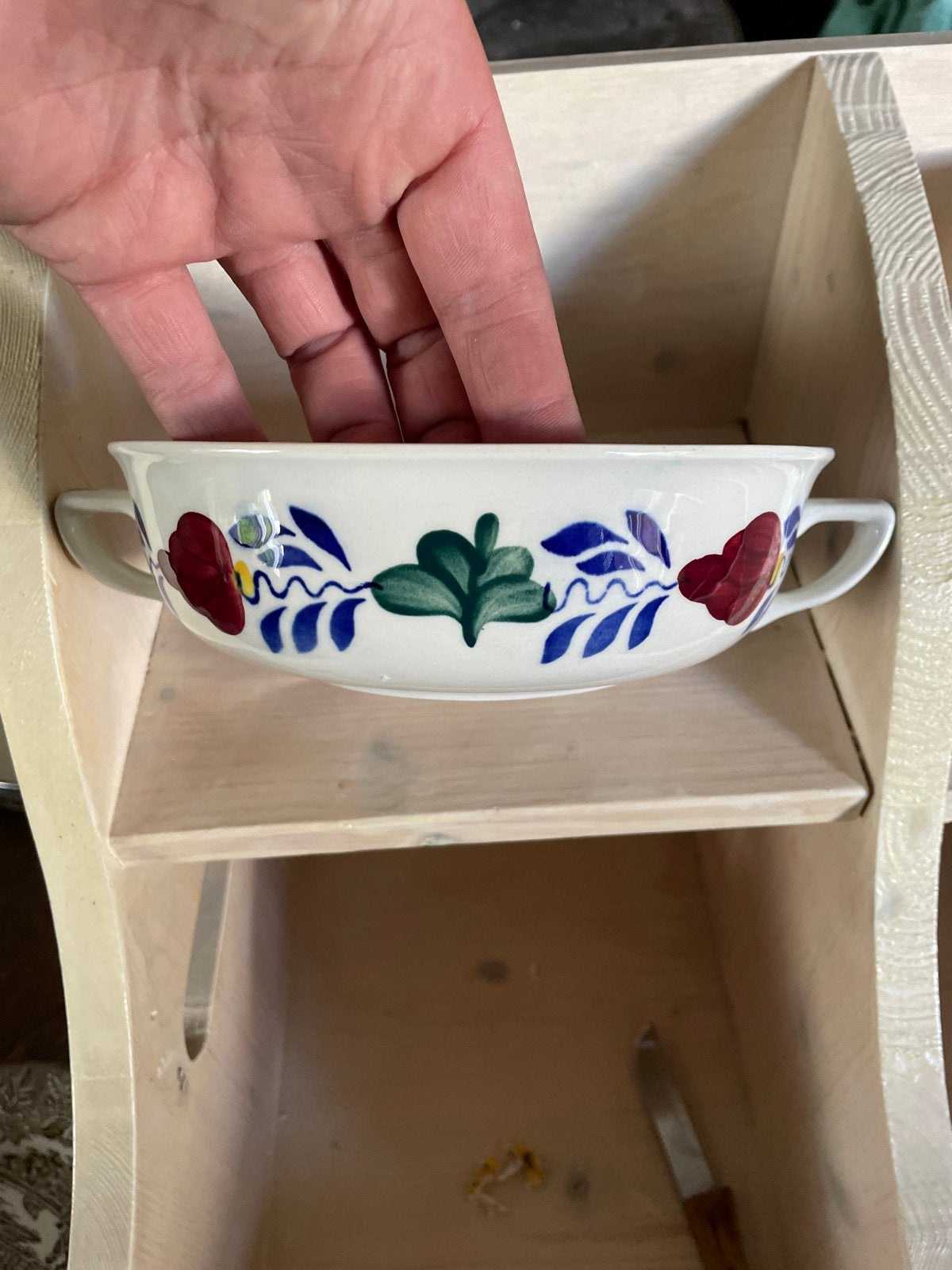 Boerenbont mini! dekschaal zonder deksel - 18x6 cm, Ophalen of Verzenden