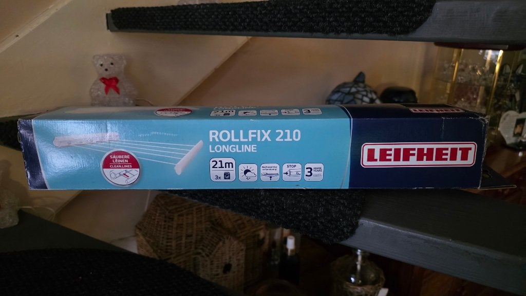 Leifheit Wanddroogrek Rollfix 210 longline🧺21 Mtr🧺Nieuw, Ophalen, Nieuw, Wasrek