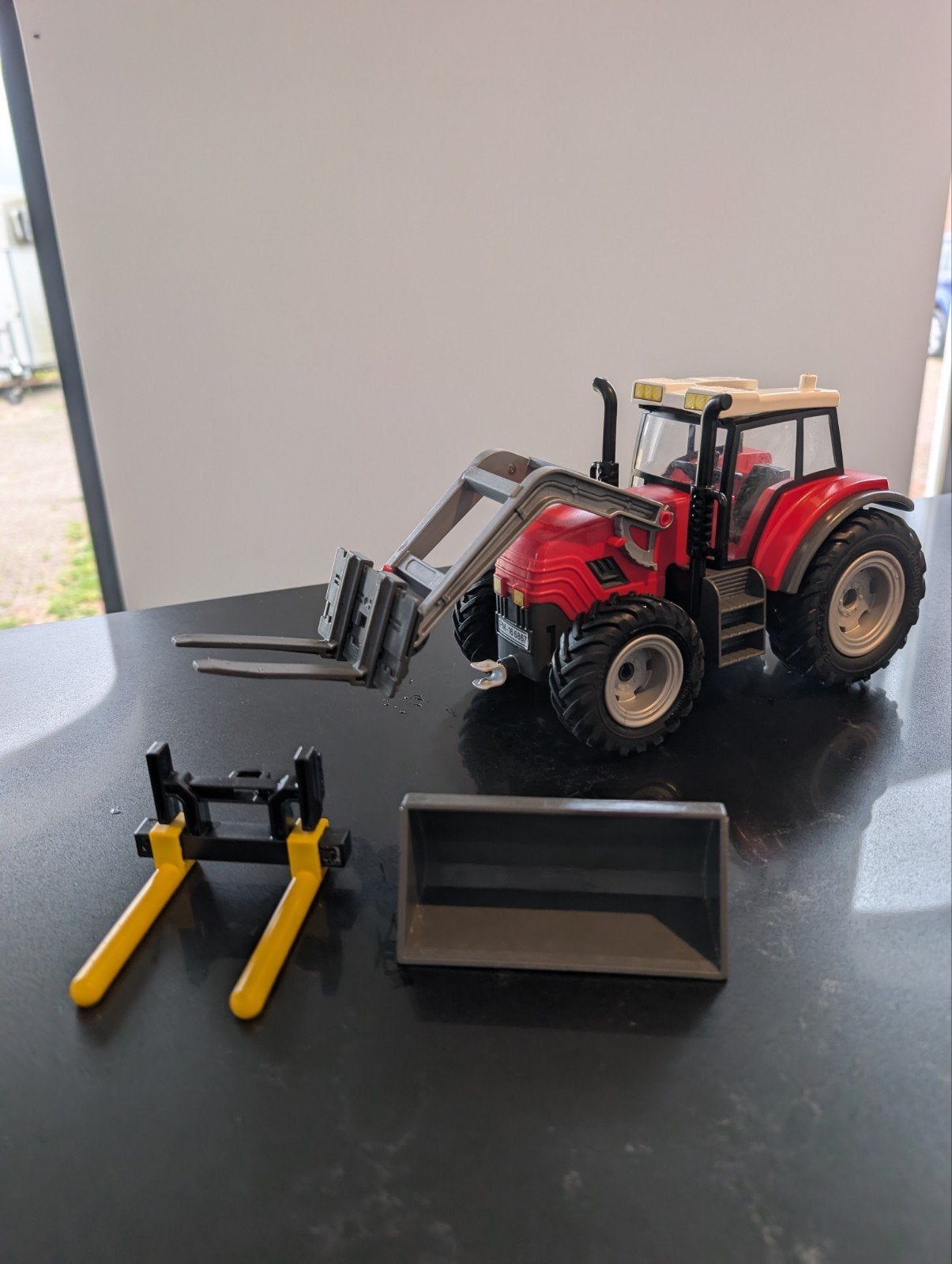 Playmobil Tractor met voorlader 15x30, Ophalen, Gebruikt, Complete set, Voertuig