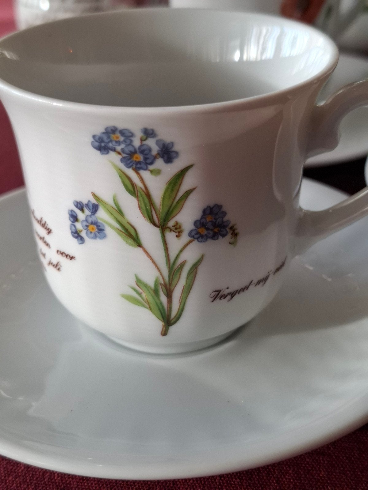 Exclusief Libelle Porselein Thee-/Koffieservies met Bloemen, Ophalen of Verzenden