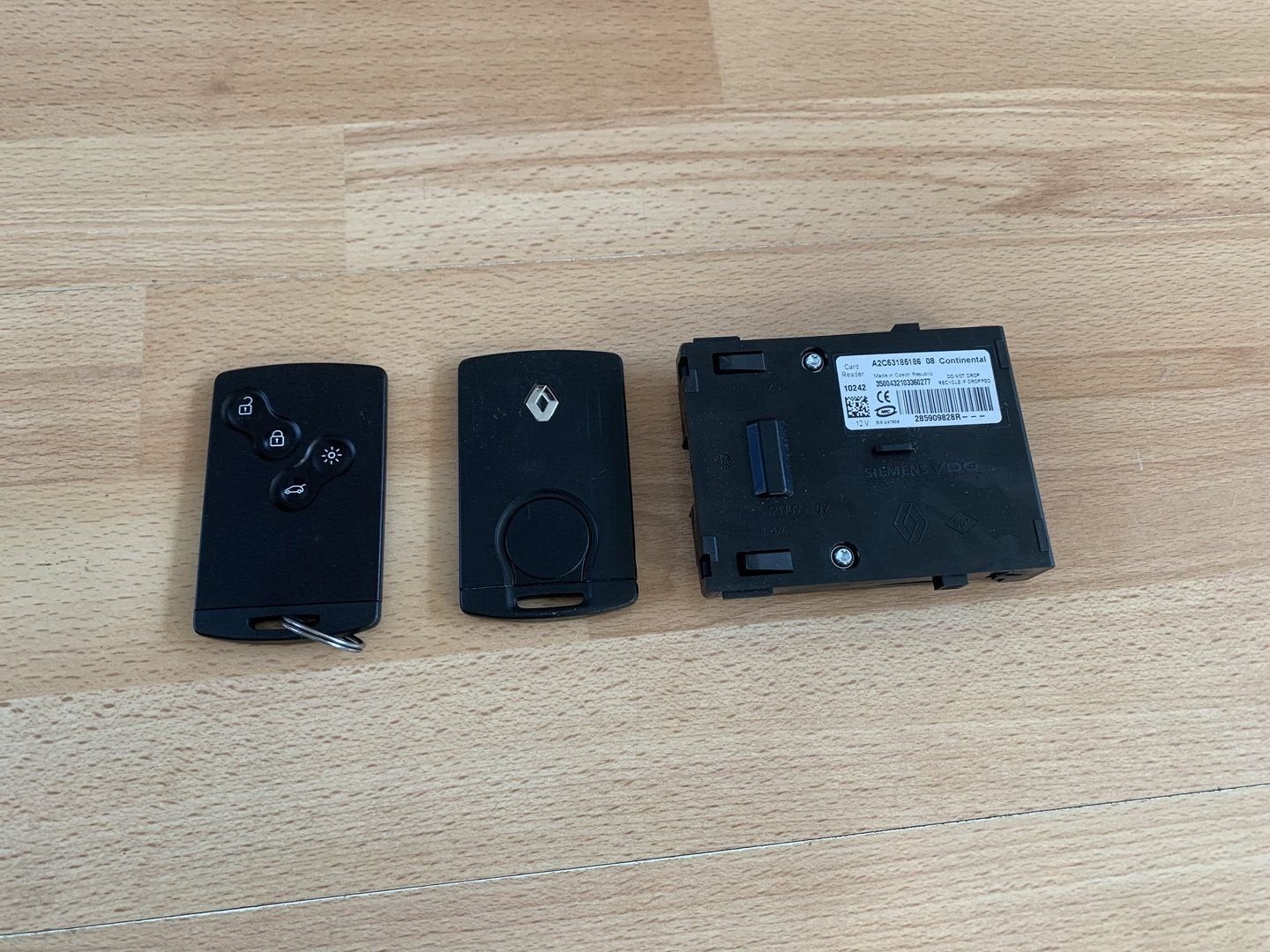 kaartlezer met sleutel renault megane / scenic / laguna III, Gebruikt, -, Renault, -
